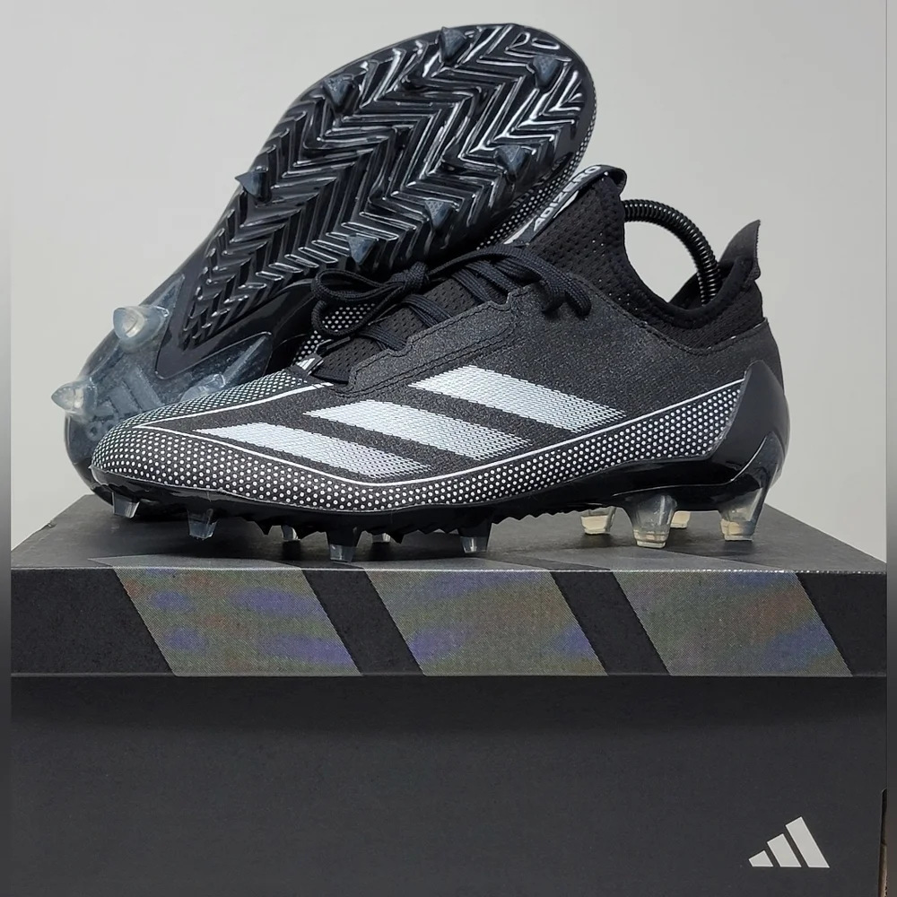 Adidas Adizero Electric.1 IF2426 Black White Football Cleats Men's Size 8 New